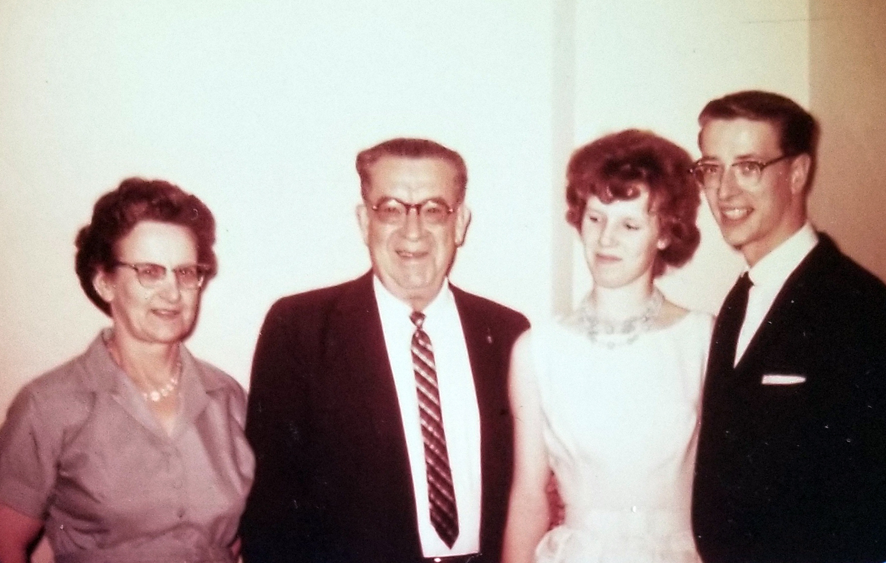 Chuck and Carol with Chuck's parents, Ernest and Edna Chaltron